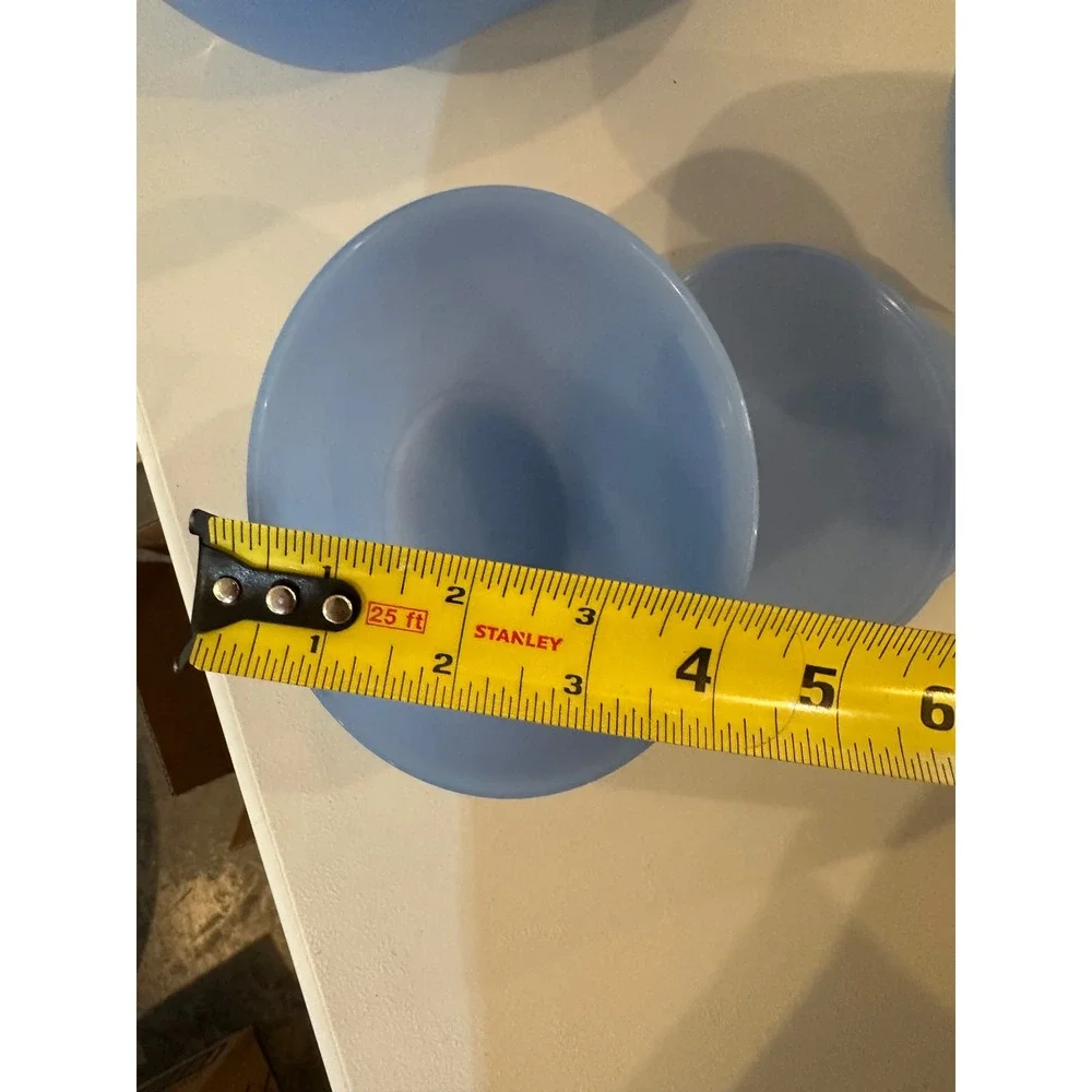 Tupperware 1.5 Gal Chip & Dip Flower Bowl Serving Tray w/2 Side Bowls Blue